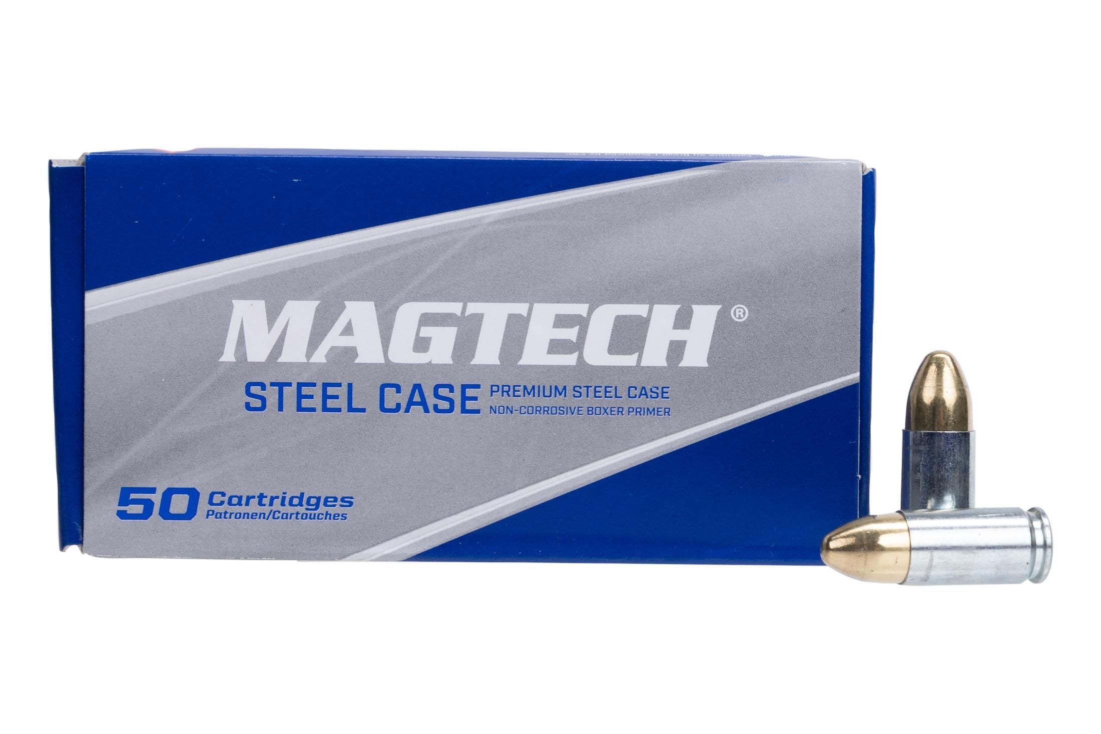 Magtech 9mm 115gr FMJ Steel Case Ammo