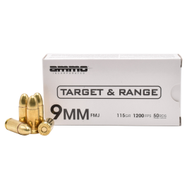 9mm Ammo 115gr Fmj 50 Rounds