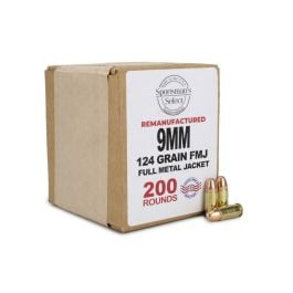 Sportsman's Select Reman 9mm 124gr Fmj Ammunition
