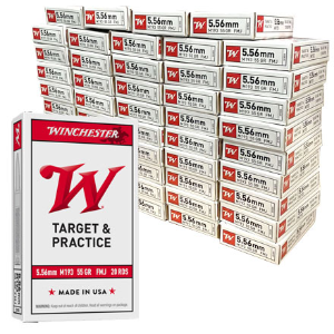 Winchester 5.56mm Full Metal Jacket Rounds