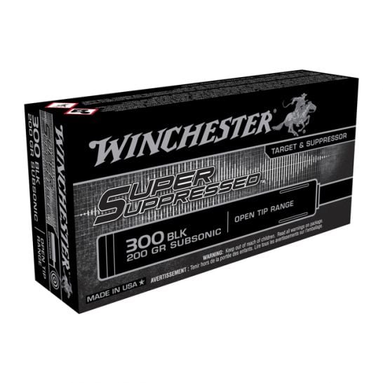 Winchester .300 Aac Blackout 200 Gr Super Suppressed Subsonic Ammunition