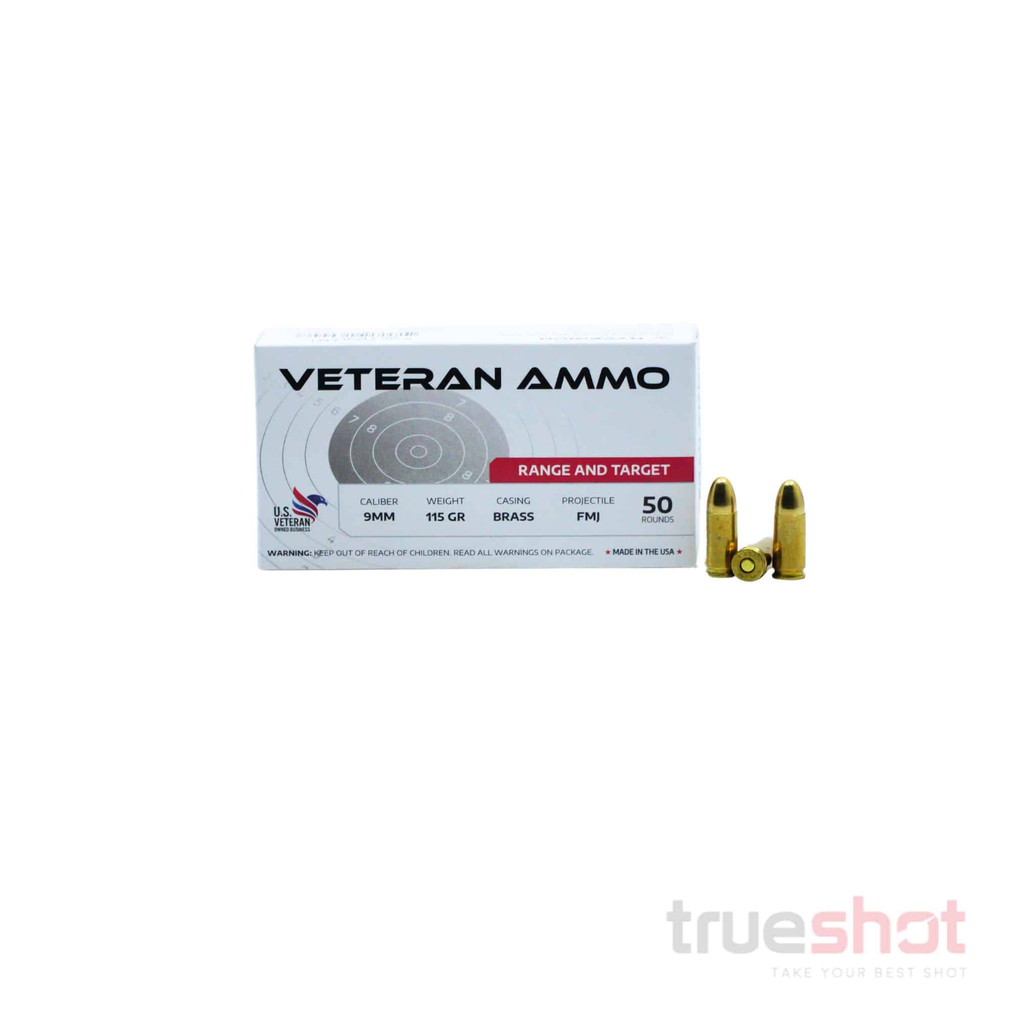 Hyperion Munitions 9mm 115 Grain Fmj Veteran Ammo