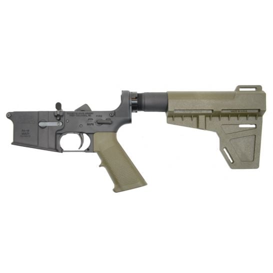 Psa Ar-15 Complete Classic Shockwave Pistol Lower, Odg
