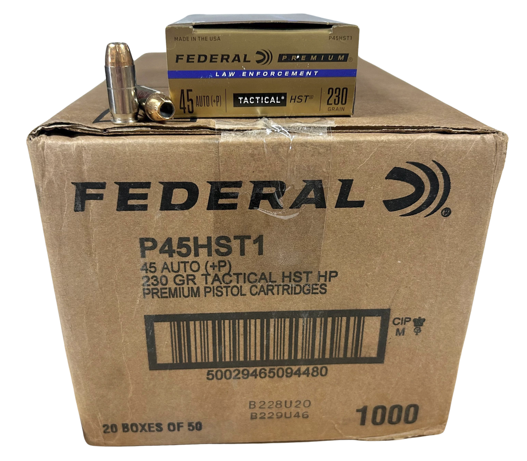 Federal Le Premium Hst Tactical 45acp 230gr Jhp Ammunition