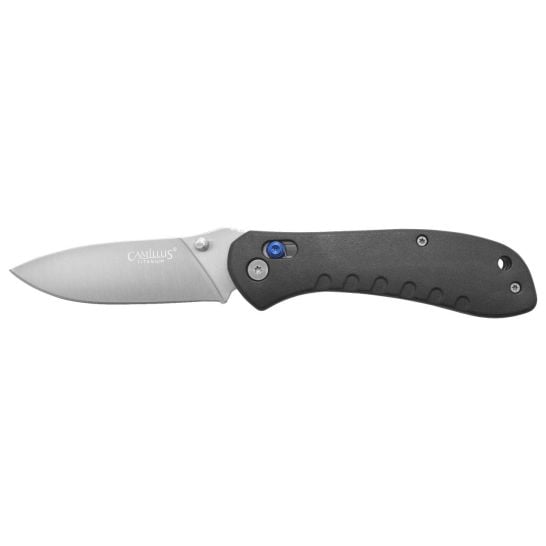 Camillus Rovax Folding Drop Point Knife, Black