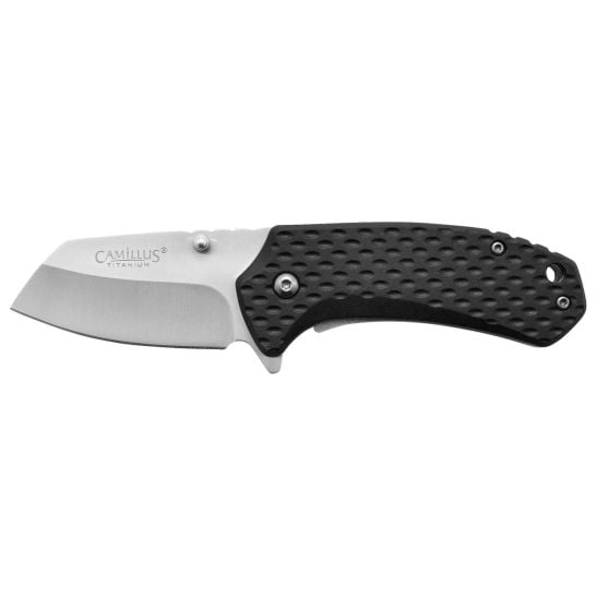Camillus Bombat Folding Drop Point Knife, Black