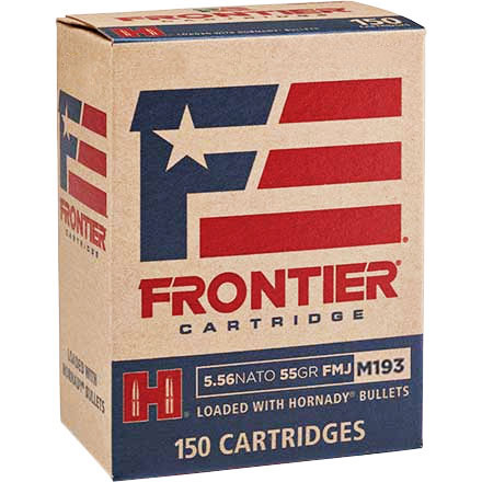 Hornady Frontier 5.56 NATO 55gr FMJ