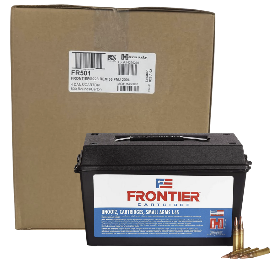 Hornady Frontier .223 Rem 55gr FMJ Ammunition