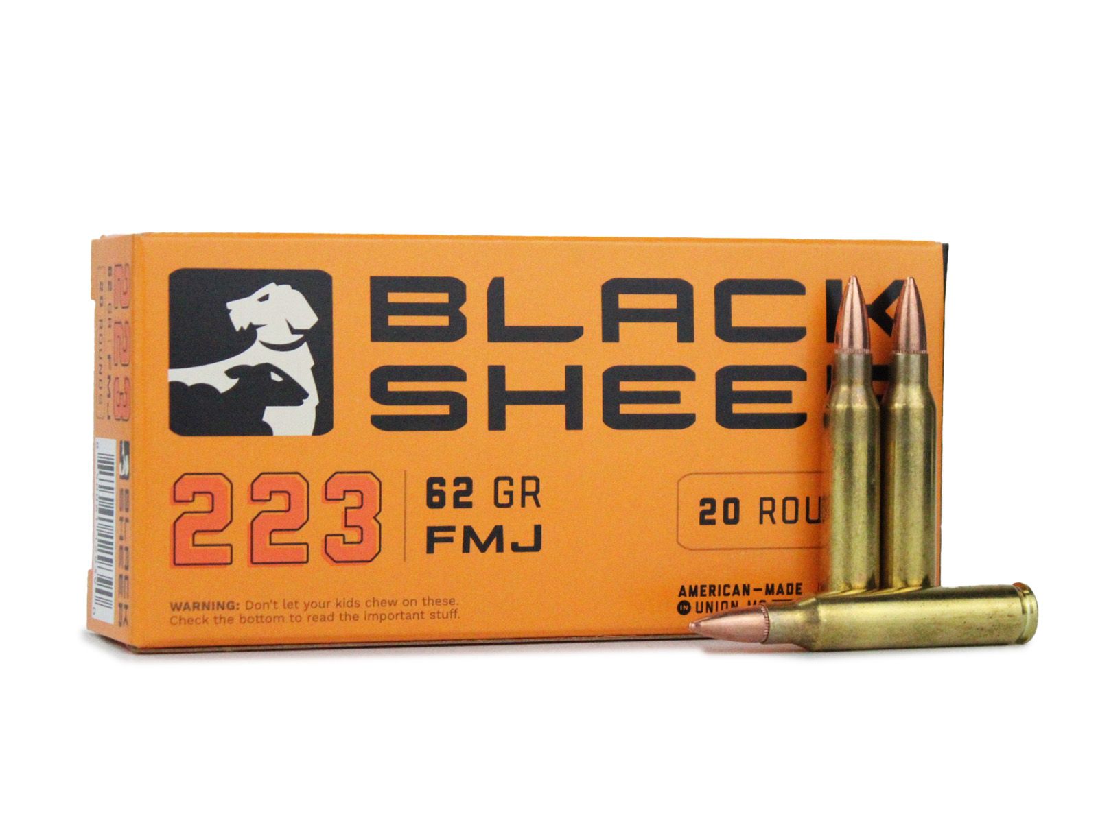 Black Sheep Ammunition 223 Remington 62 Gr FMJ