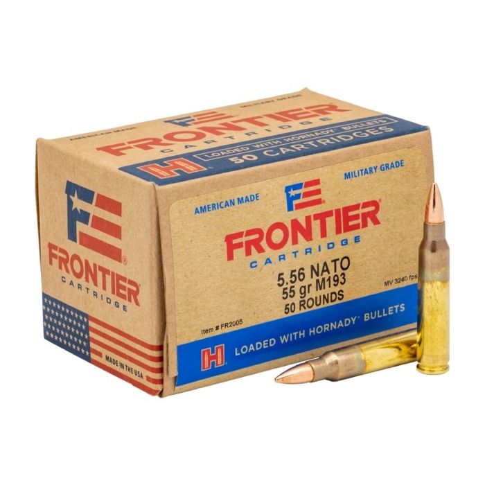 Hornady Frontier 5.56 NATO 55gr FMJ Ammo