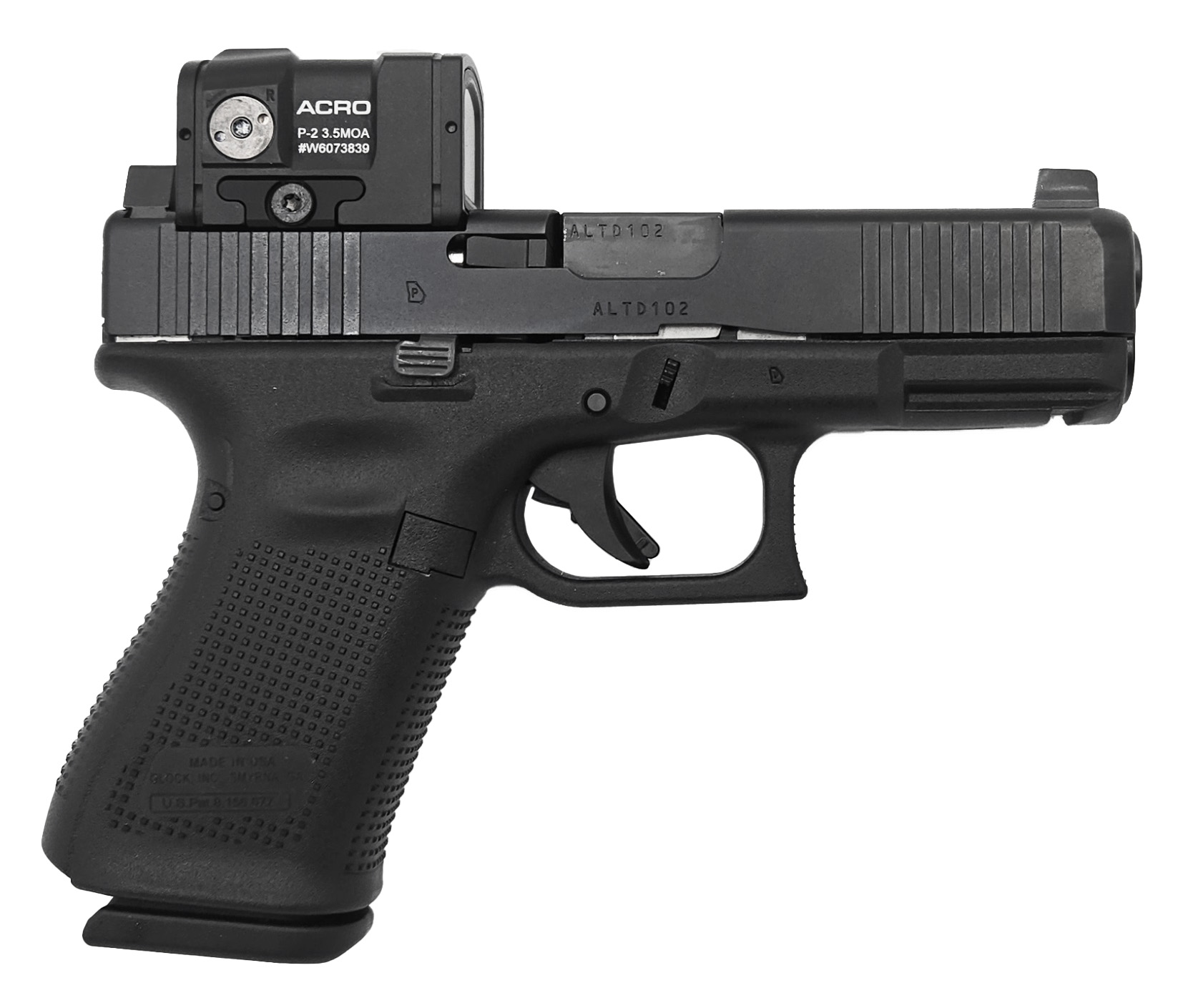 Glock 19 Gen 5 Mos 9mm with Aimpoint Acro P-2 Red Dot Sight