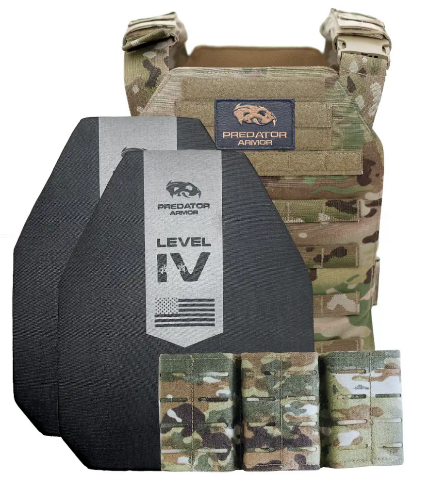 Predator Armor Level IV Ceramic Multi-Cam