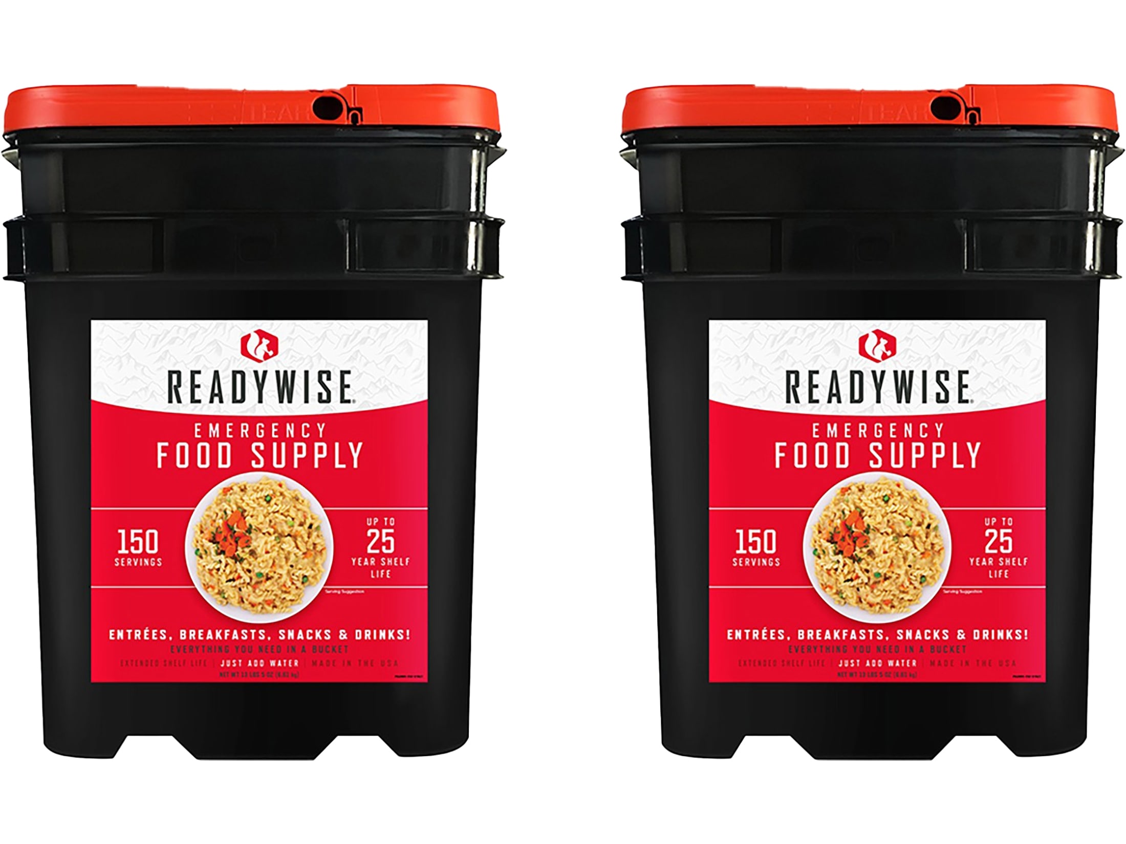 Readywise 150 Serving Freeze Dried Emergency Food Kit Bucket