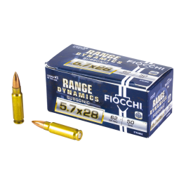 Fiocchi 5.7x28mm 62gr FMJ Subsonic Ammunition