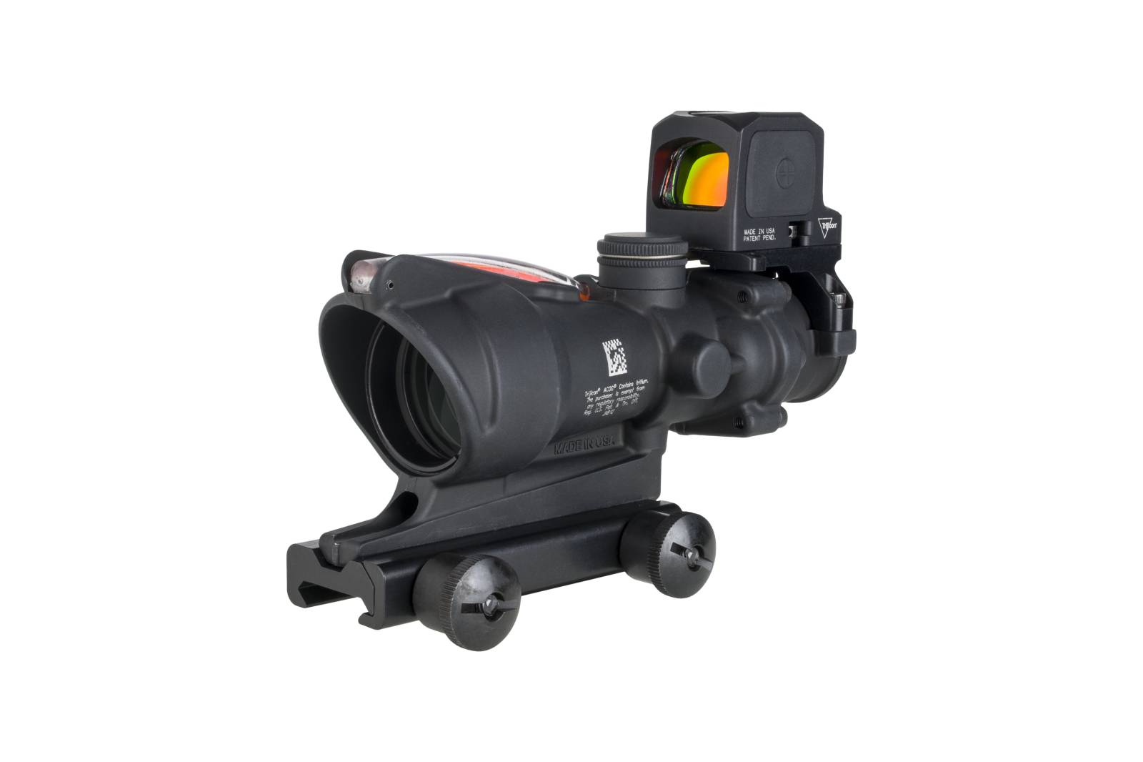 Trijicon Acog 4x32 Red Chevron .223 BAC Reticle with RCR 3.25 MOA Red Dot