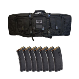 Birchwood Casey 36" Single Rifle Case and Magpul PMAG Gen2 5.56x45 30-Round Magazines