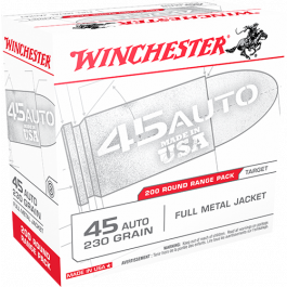 Winchester Usa 45 Auto/acp 230gr Fmj Ammunition 200rds - Usa45w