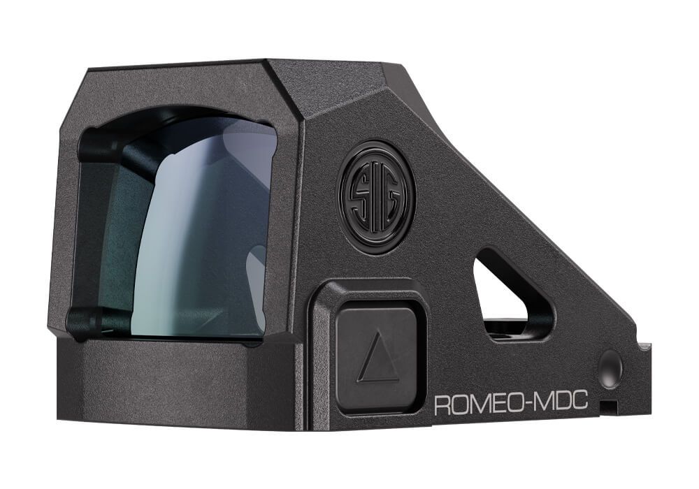 Sig Sauer Romeo-mdc Mini Red Dot With 3 Moa Reticle, Rmsc Footprint, 7075 Aluminum, Top Battery, 12 Settings. 20,000 Hr Runtime. Ipx7. 1.03 Oz. Concealed Carry Ready.