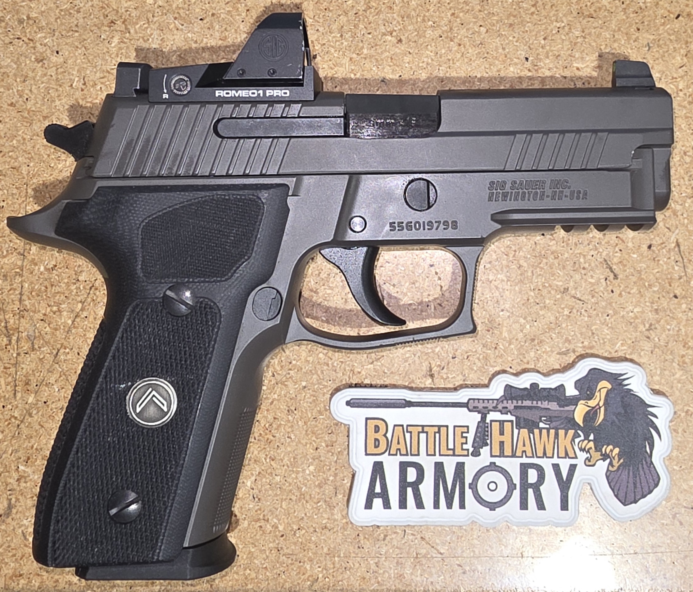 Used- Sig Sauer P229 Legion, 9mm, 3.9\' Barrel, 1- 15rd Magazine, Romeo1 Pro Red Dot, Pistol