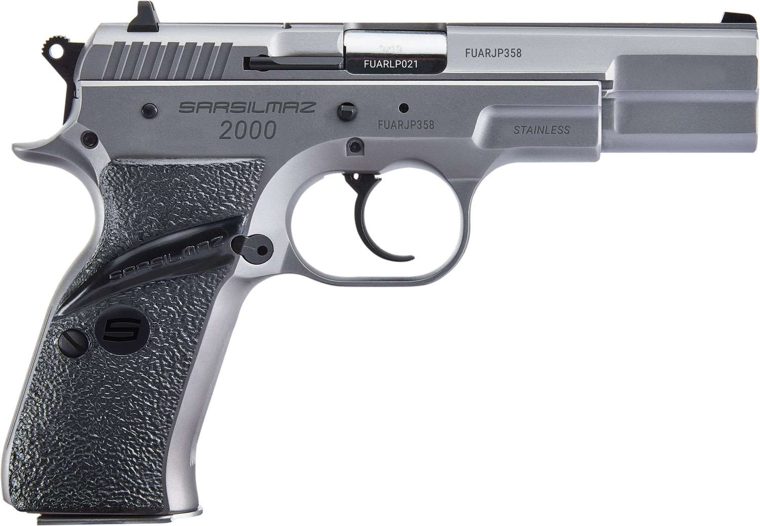 Sar Usa 2000st 2000 9mm Luger 4.50\' 17+1 Stainless Steel Black Polymer Grip