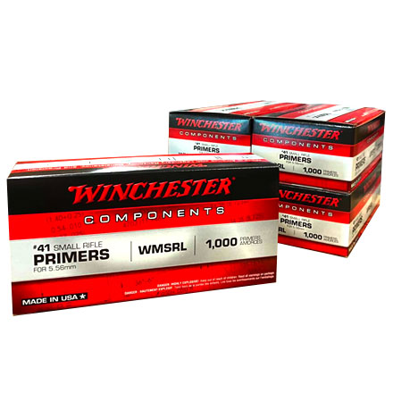 Winchester WSR #41 Rifle Primers 5000 Count Case