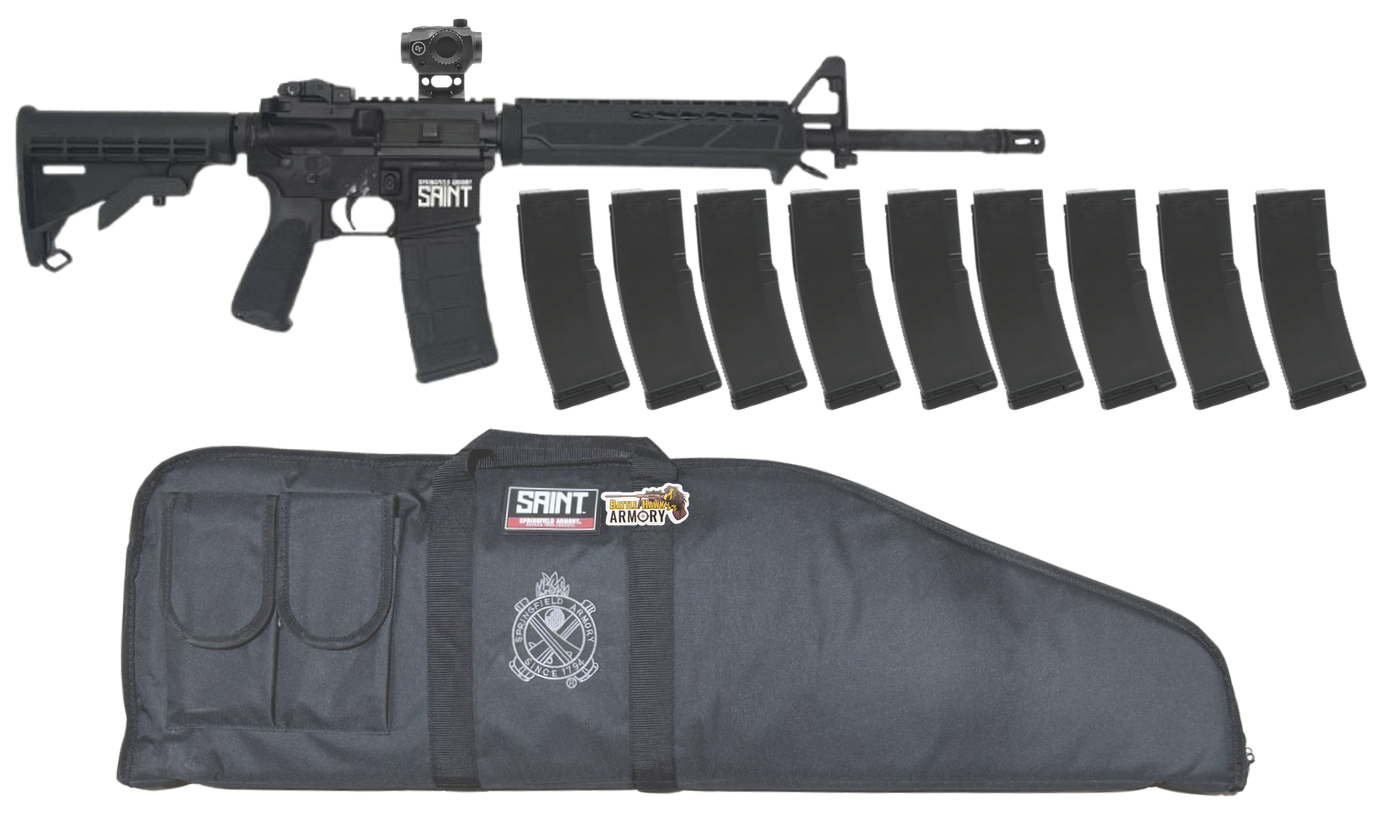 Springfield Armory SAINT 5.56 NATO 16\" Rifle with Red Dot"