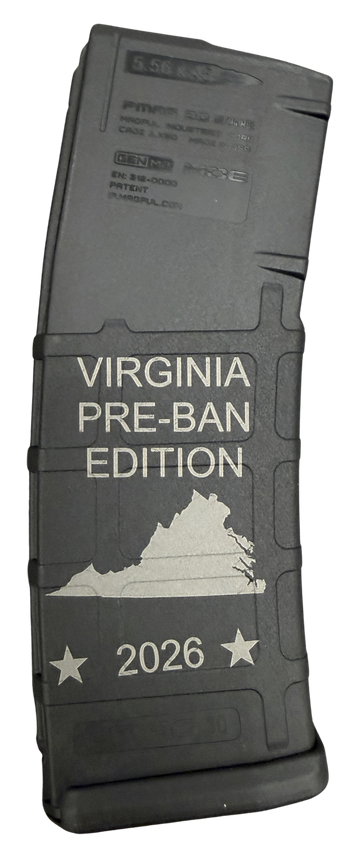 BHA Custom Lasered Virginia Pre-Ban 30rd AR-15 Magazine