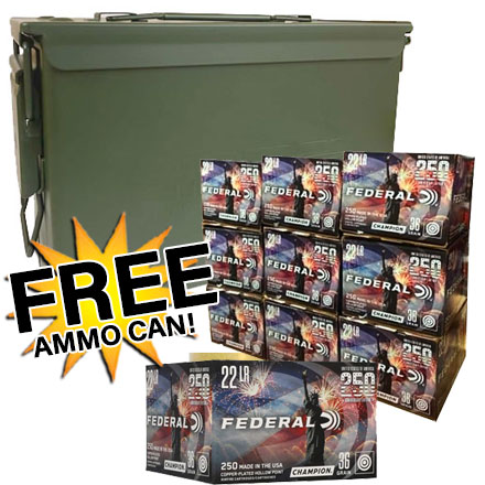 Federal USA 22 LR 36gr CPH 2500 Round Case