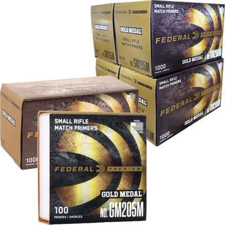Federal Premium GM205M Gold Medal Match Small Rifle Primers
