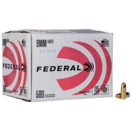 Federal Champion 9mm 115gr FMJ 500rd