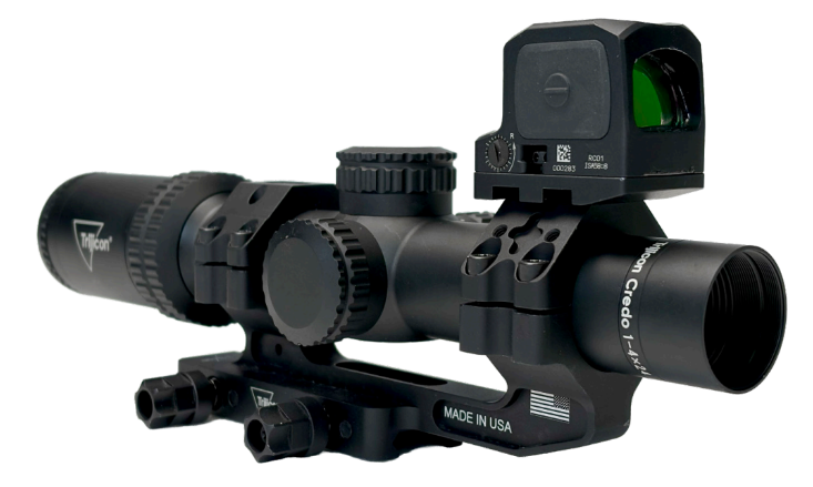 Trijicon Credo 1-4x24 Red MRAD LPVO with RCR Red Dot Package