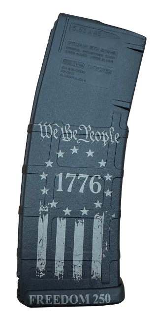 BHA Custom Lasered \'We The People\' 30rd AR-15 Magazine