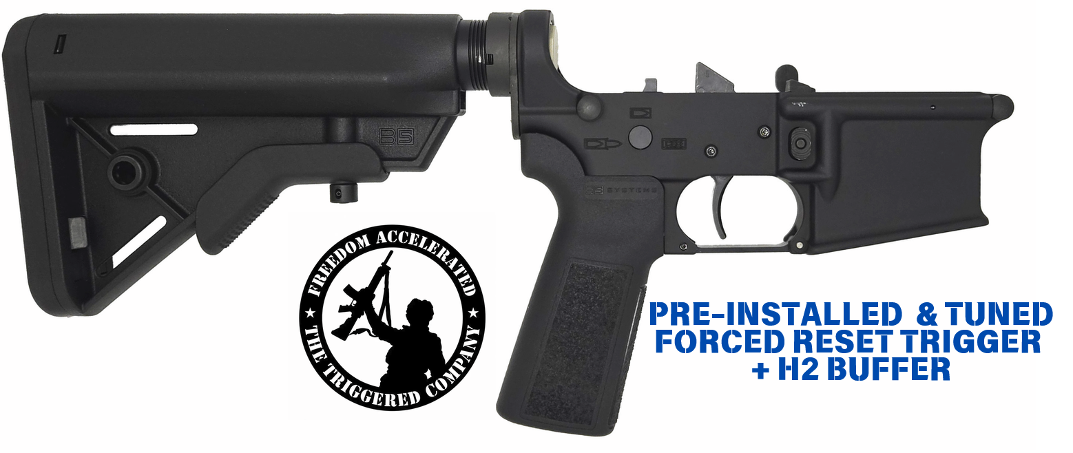 White Label Armory Stampede AR-15 Complete Lower Receiver with B5 Furniture