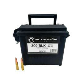 Scorpion Ammo 300 Blackout 220gr Subsonic FMJ 200rd